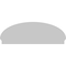 Ekena Millwork Elliptical Smooth Architectural Grade PVC Combination Pediment, 66"W x 23-3/8"H x 2-3/4"P PEDPC066X235ELL00 - alternate 5